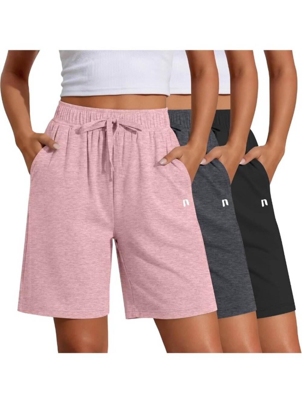 3-Pack Women's Quick Dry Bermuda Shorts - Comfortable, Stylish Summer Essentials
